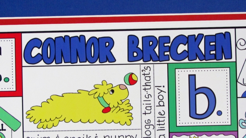 Personalized Baby Boy Wall Art | Handmade Michigan