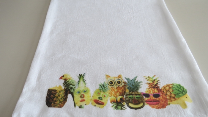 Cotton Kitchen Towel With Pineapple Theme 3 Handmade Michigan