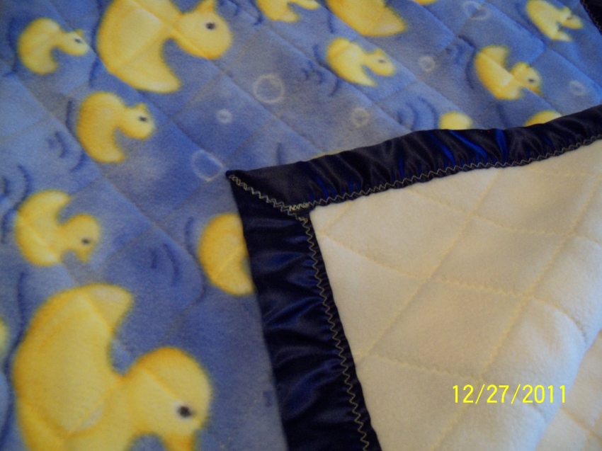 Baby Blanket with Ducks Handmade Michigan