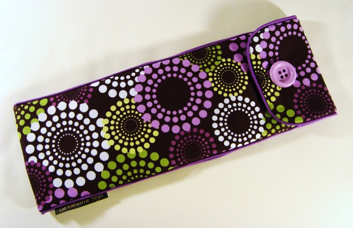 Flat Iron or Curling Iron Case Heat Resistant  Flat or Curling Iron Case Fancy Buttons