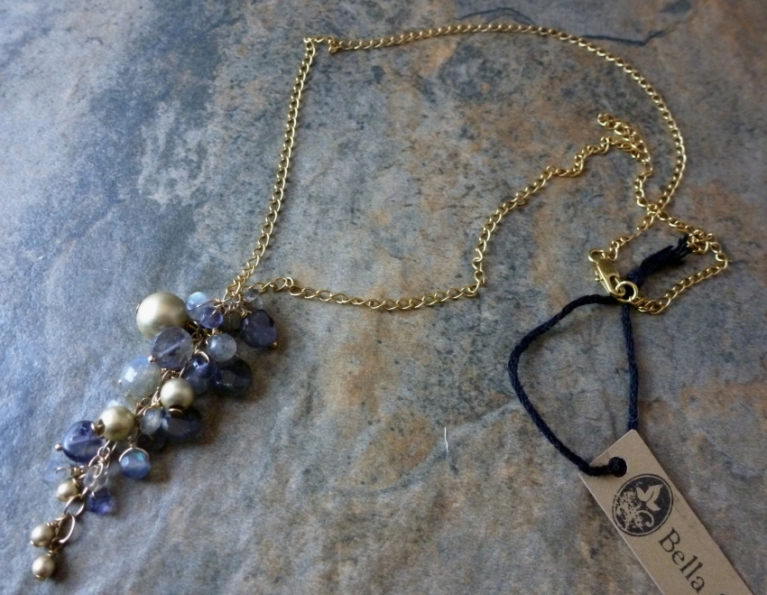 Semis and Gold Necklace | Handmade Michigan
