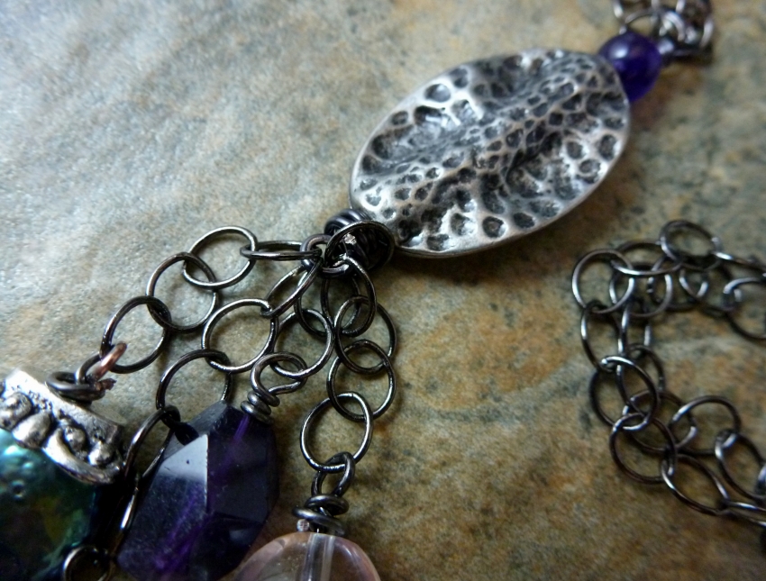 Antiq Stone Necklace | Handmade Michigan