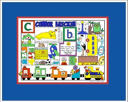 Personalized Baby Boy Wall Art | Handmade Michigan