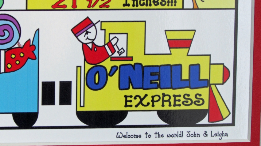 Personalized Baby Boy Wall Art | Handmade Michigan