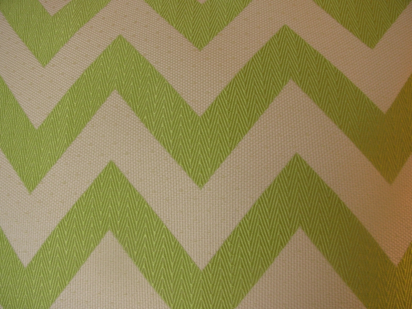 Green Chevron Pillow Cover Handmade Michigan
