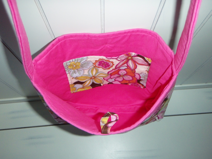 Vintage Flower Cross Body Bag Handmade Michigan